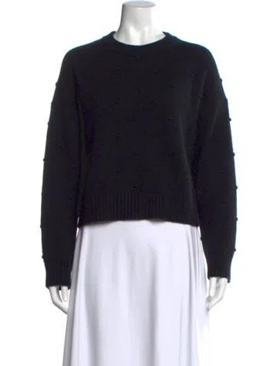 Pre-owned Altuzarra Cashmere Crew Neck Sweater In Black