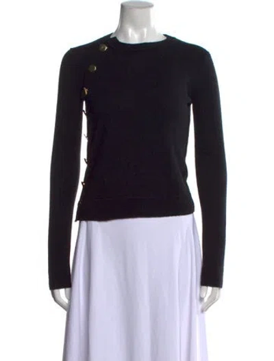 Pre-owned Altuzarra Cashmere Crew Neck Sweater In Black