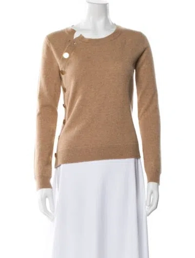 Pre-owned Altuzarra Cashmere Crew Neck Sweater In Brown