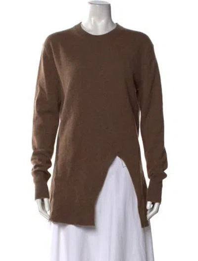 Pre-owned Altuzarra Cashmere Crew Neck Sweater In Brown