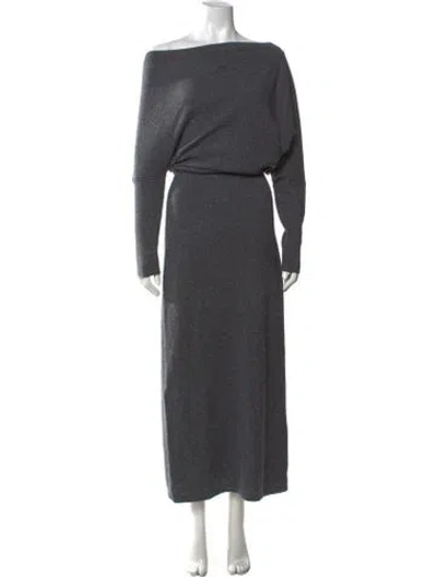 Pre-owned Altuzarra Cashmere Long Dress In Black/grey