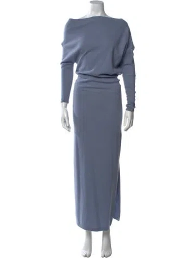 Pre-owned Altuzarra Cashmere Long Dress In Blue