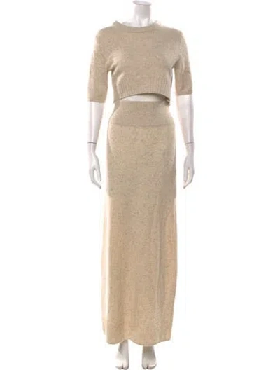 Pre-owned Altuzarra Cashmere Long Dress In Neutrals