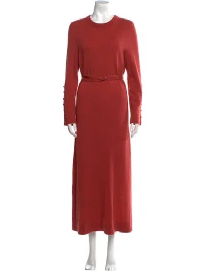 Pre-owned Altuzarra Cashmere Long Dress In Orange