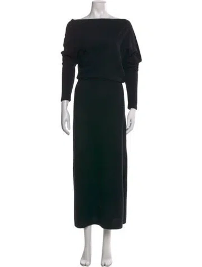 Pre-owned Altuzarra Cashmere Long Dress W/ Tags In Black