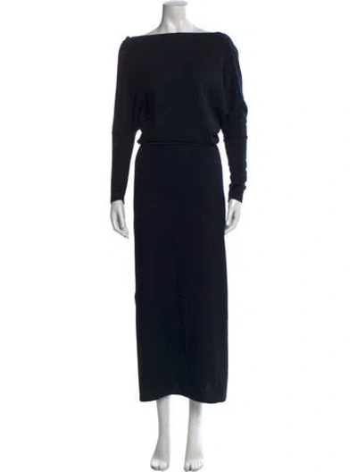 Pre-owned Altuzarra Cashmere Long Dress W/ Tags In Black