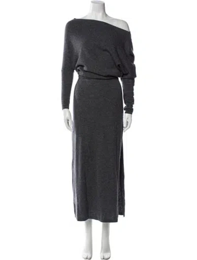 Pre-owned Altuzarra Cashmere Long Dress W/ Tags In Gray