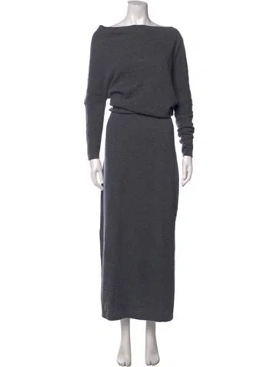 Pre-owned Altuzarra Cashmere Long Dress W/ Tags In Grey