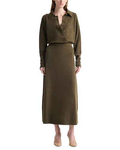 Altuzarra Cashmere Midi Dress In Brown