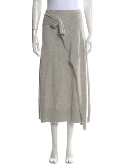 Pre-owned Altuzarra Cashmere Midi Length Skirt In Gray