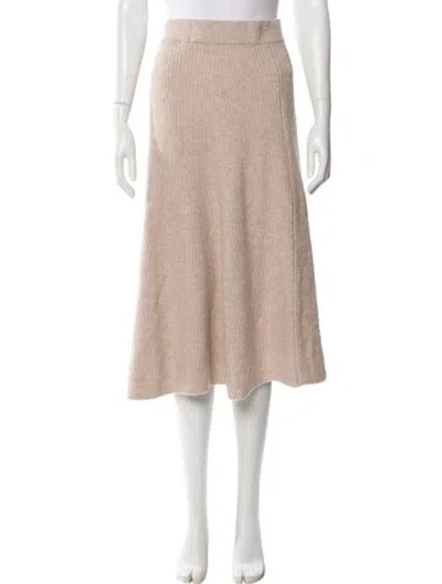 Pre-owned Altuzarra Cashmere Midi Length Skirt In Neutral