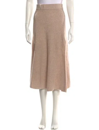 Pre-owned Altuzarra Cashmere Midi Length Skirt In Neutral