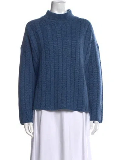 Pre-owned Altuzarra Cashmere Patterned Sweater In Blue