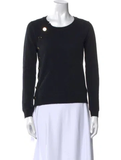 Pre-owned Altuzarra Cashmere Scoop Neck Sweater In Black