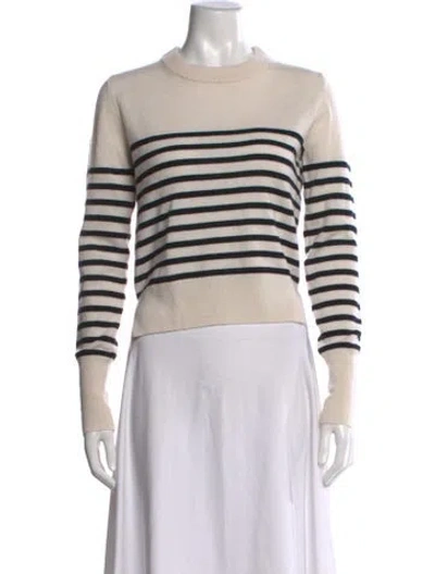 Pre-owned Altuzarra Cashmere Striped Sweater In Black/neutrals