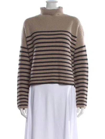Pre-owned Altuzarra Cashmere Striped Sweater In Brown