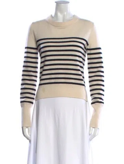 Pre-owned Altuzarra Cashmere Striped Sweater In Neutrals