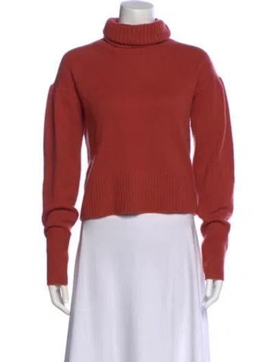 Pre-owned Altuzarra Cashmere Turtleneck Sweater In Orange