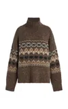 Altuzarra Cecie Wool-blend Turtleneck Sweater In Olive
