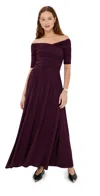 Altuzarra Char Dress Deep Grape In Deep Grape