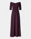 Altuzarra Char Maxi Dress In Deep Grape