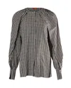 Altuzarra Checked Blouse In Multicolor Viscose In Multi