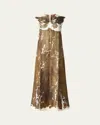 Altuzarra Cherie Printed Silk Maxi Dress In Python Painted Bodie