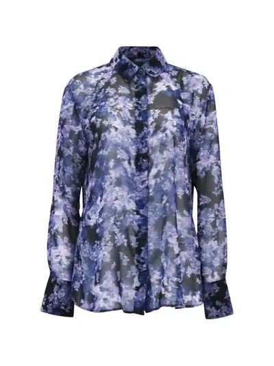 Pre-owned Altuzarra Chika Floral-print Shirt In Purple