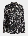 Altuzarra Chika Spotted Button-down Top