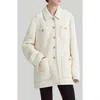 Altuzarra Wool And Cotton Coat In Ivory