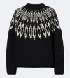 Altuzarra Coleman Fair Isle Wool Sweater In Black