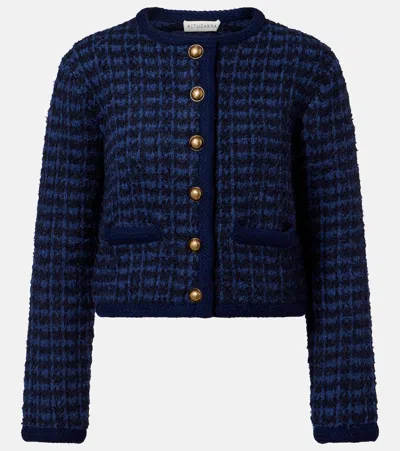 Altuzarra Conroy Tweed Jacket In Blue