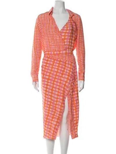 Pre-owned Altuzarra Constantina Midi Length Dress In Multi