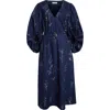 Altuzarra Corrie Botanical Print Cotton Belted Dress
