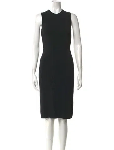 Pre-owned Altuzarra Crew Neck Knee-length Dress In Black