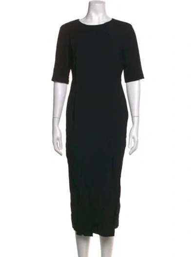 Pre-owned Altuzarra Crew Neck Knee-length Dress In Black