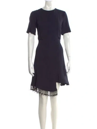 Pre-owned Altuzarra Crew Neck Knee-length Dress In Blue