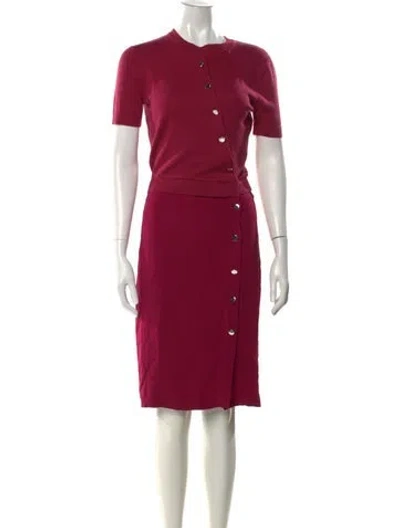 Pre-owned Altuzarra Crew Neck Knee-length Dress In Purple