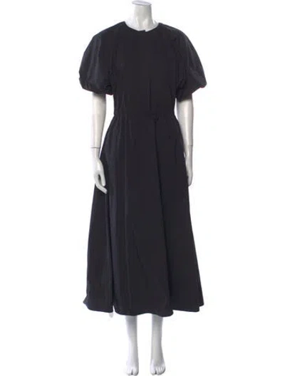 Pre-owned Altuzarra Crew Neck Long Dress In Black