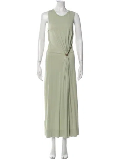 Pre-owned Altuzarra Crew Neck Long Dress In Green
