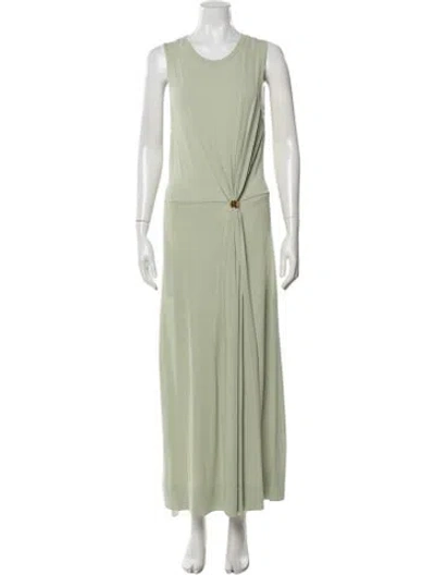 Pre-owned Altuzarra Crew Neck Long Dress In Green