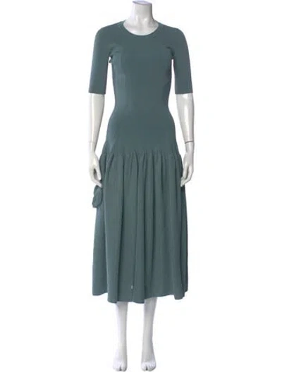 Pre-owned Altuzarra Crew Neck Long Dress In Multi