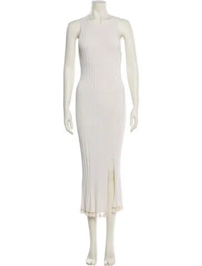 Pre-owned Altuzarra Crew Neck Long Dress In Neutral