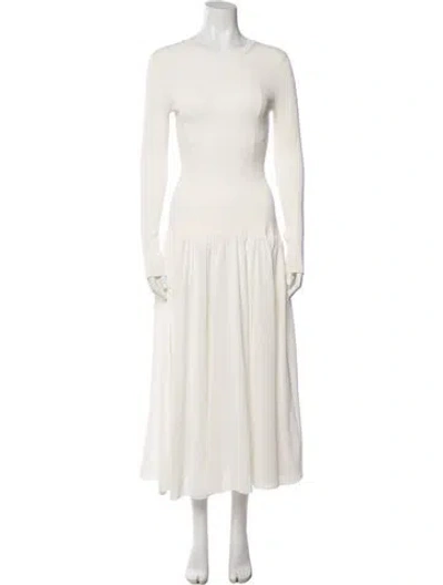 Pre-owned Altuzarra Crew Neck Long Dress In Neutral