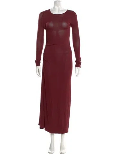 Pre-owned Altuzarra Crew Neck Long Dress In Red
