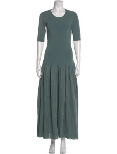 Pre-owned Altuzarra Crew Neck Long Dress W/ Tags In Green