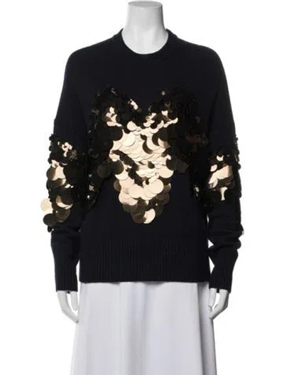 Pre-owned Altuzarra Crew Neck Long Sleeve Sweatshirt In Blue