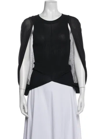 Pre-owned Altuzarra Crew Neck Long Sleeve Top In Blue