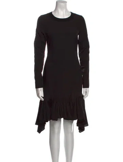 Pre-owned Altuzarra Crew Neck Midi Length Dress In Black