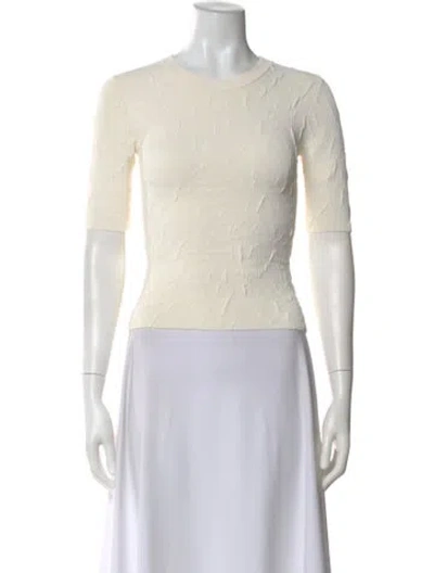 Pre-owned Altuzarra Crew Neck Short Sleeve Top In Neutral